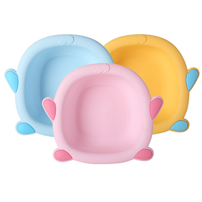 婴儿洗脸盆宝宝塑料小脸盆pp儿童卡通可爱家用2个3个装新生儿用品