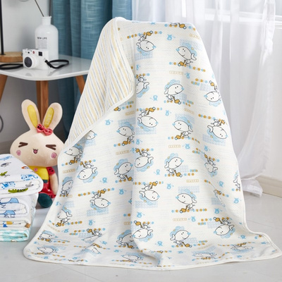 婴儿浴巾毛巾小被子宝宝婴儿盖毯吸水儿童空调被